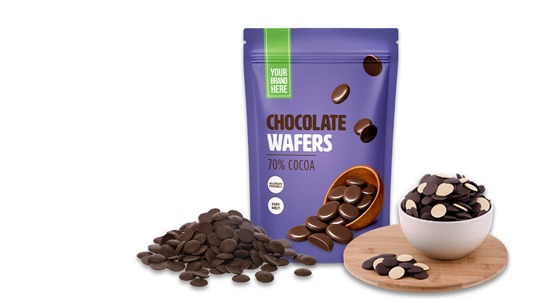 PRIVATE LABEL CHOCOLATE BUTTONS