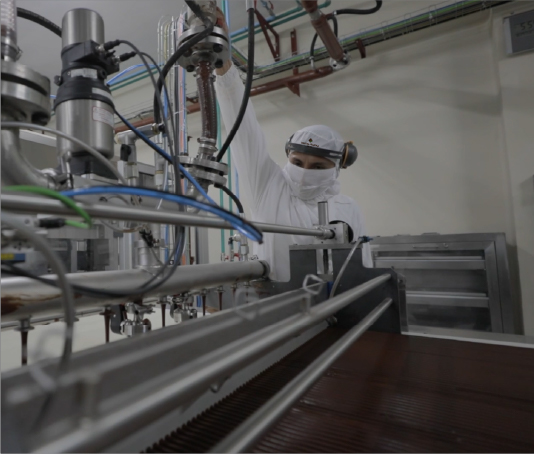 producing chocolates