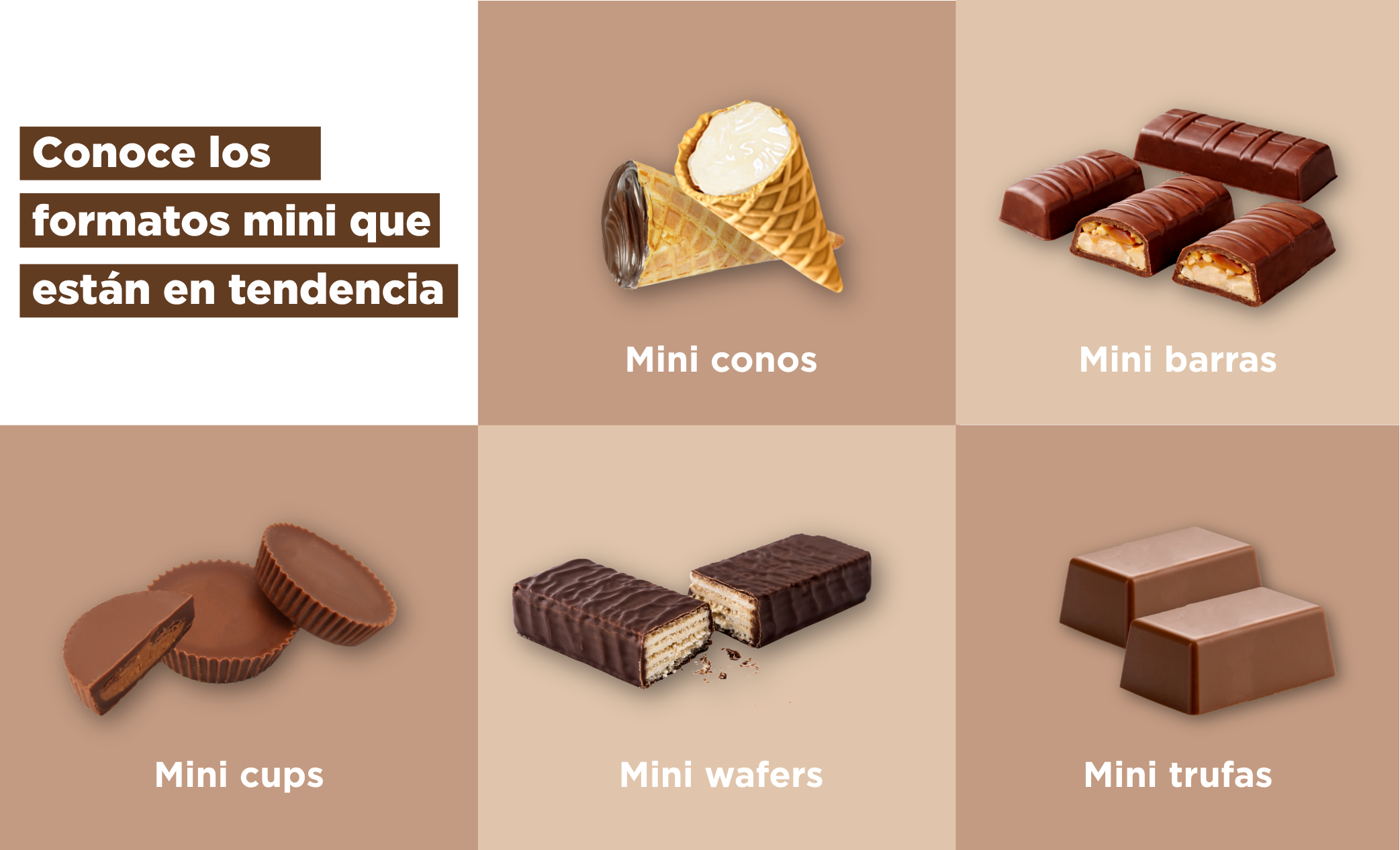 Formatos mini de chocolate
