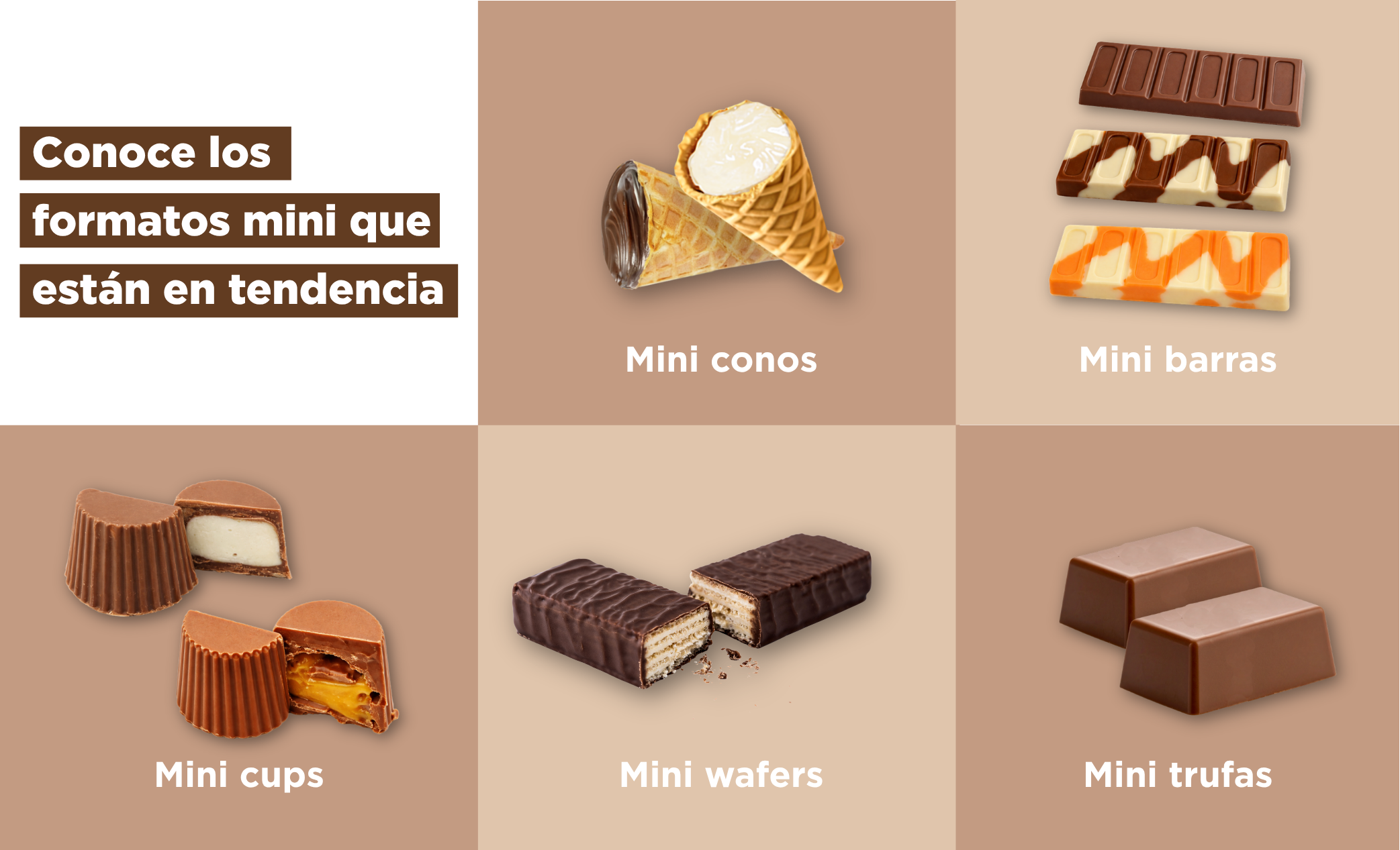 Formatos mini de chocolate