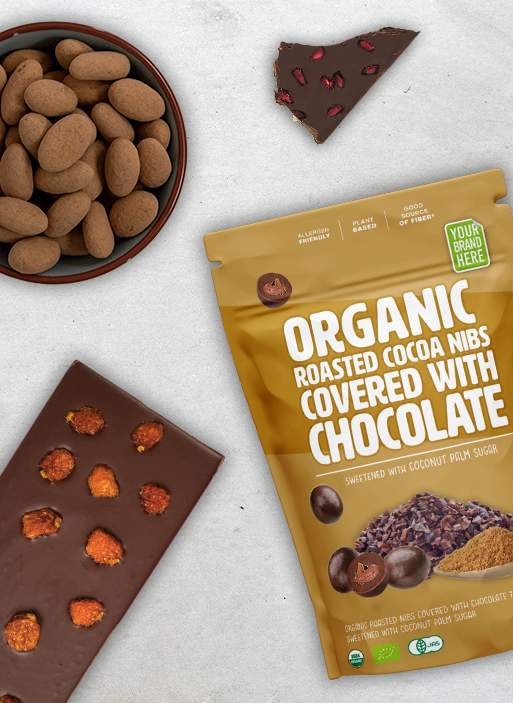 Productos de chocolate convencionales para marcas blancas