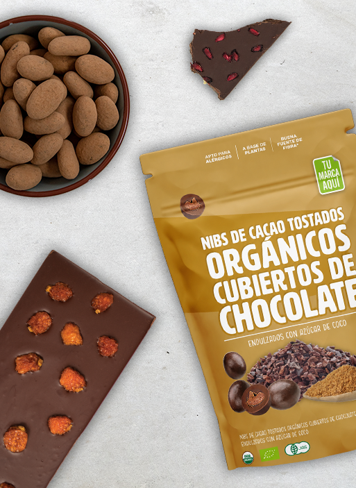 productos de chocolate orgánico