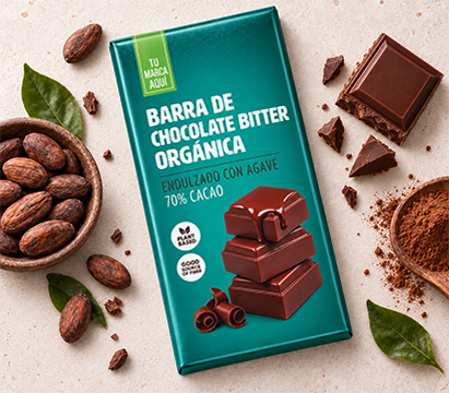 productos de chocolate orgánico