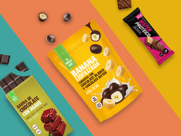 Productos de chocolate marca blanca